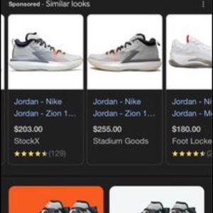 Jordan Nike Zion 1’s Size 13 used indoors only no box